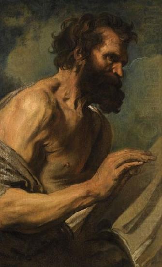Anthony Van Dyck Study of a Bearded Man with Hands Raised china oil painting image
